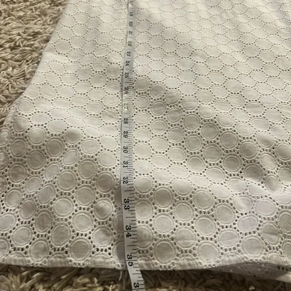 Beautiful like new white cotton Talbots dress or bathing suit cover up size xs - Picture 6 of 9